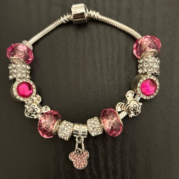 Mickey Minnie Mouse Charm Bracelet - Picture 1 of 2